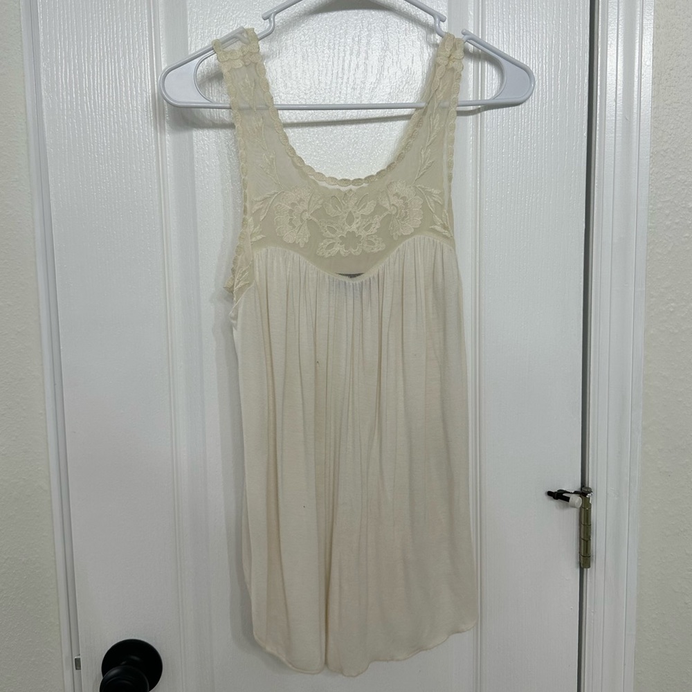 Small Cream American Eagle Blouse